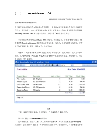 reportviewer实例