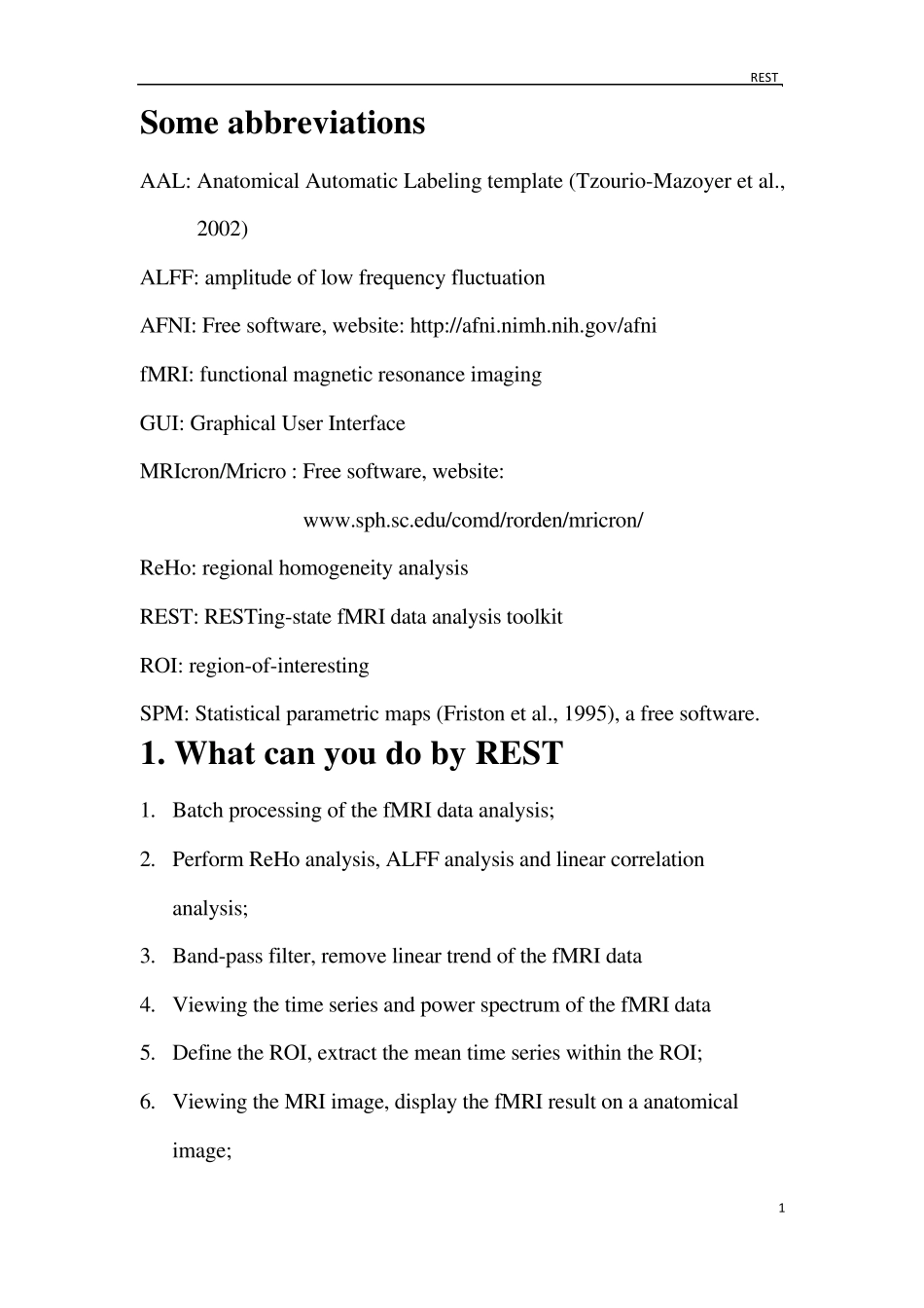 RESTingstatefMRIdataanalysistoolkit(REST)Manual_第3页