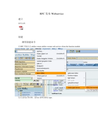 RFC_Webservice总结