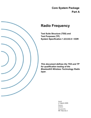 RF_TS_EDR蓝牙测试规范2.0