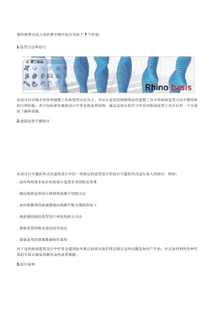 Rhino和Shaper3d建筑曲面特级教程