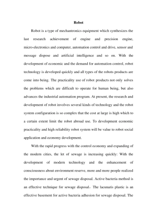 Robot——机器人