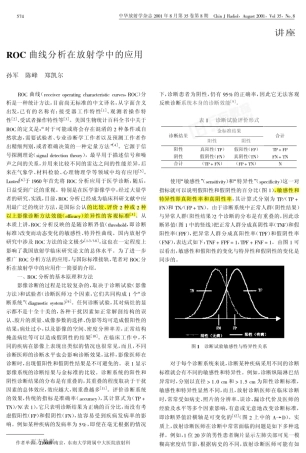 ROC曲线分析