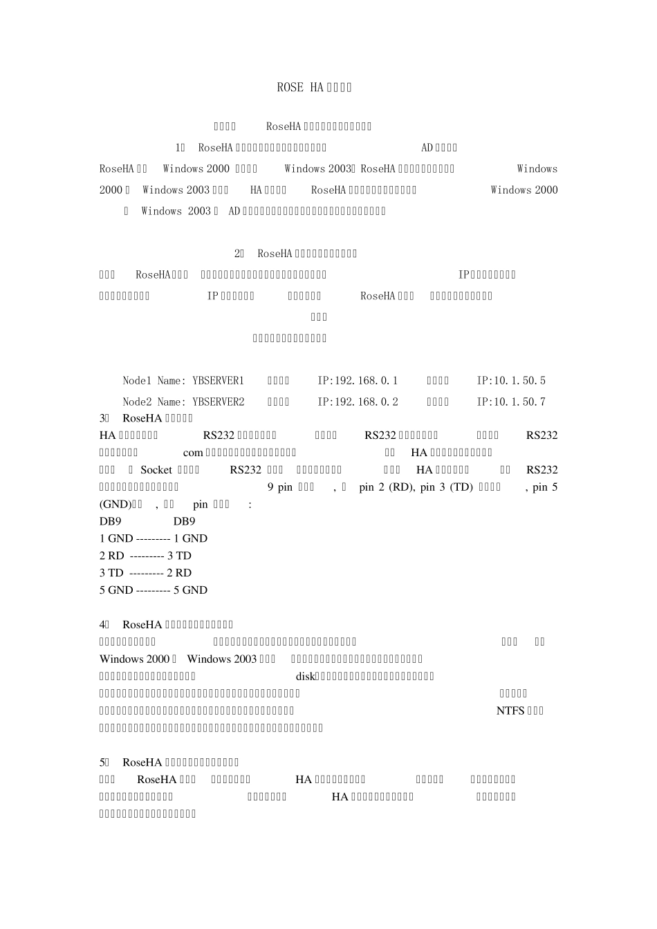 ROSE+HA安装配置_第1页