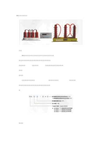 RSA系列组合式过电压限制器