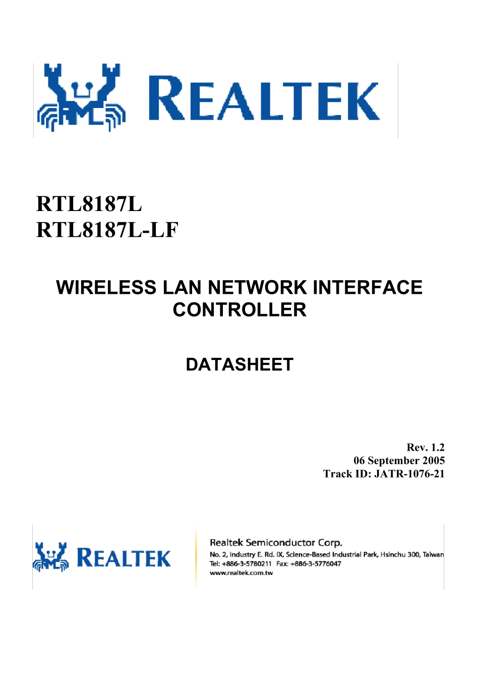 RTL8187L_DataSheet_1.2_第1页