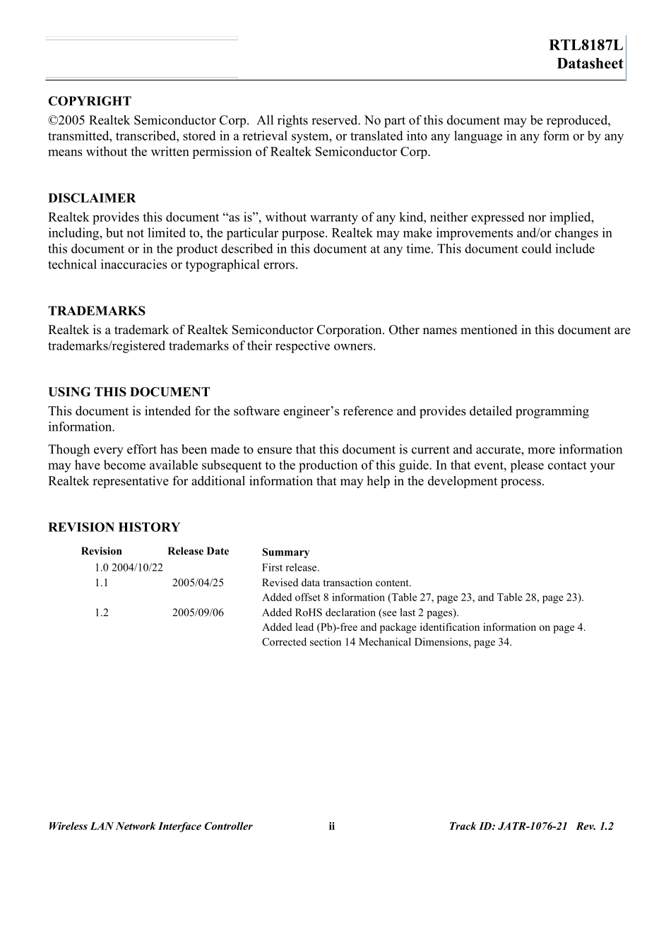 RTL8187L_DataSheet_1.2_第2页