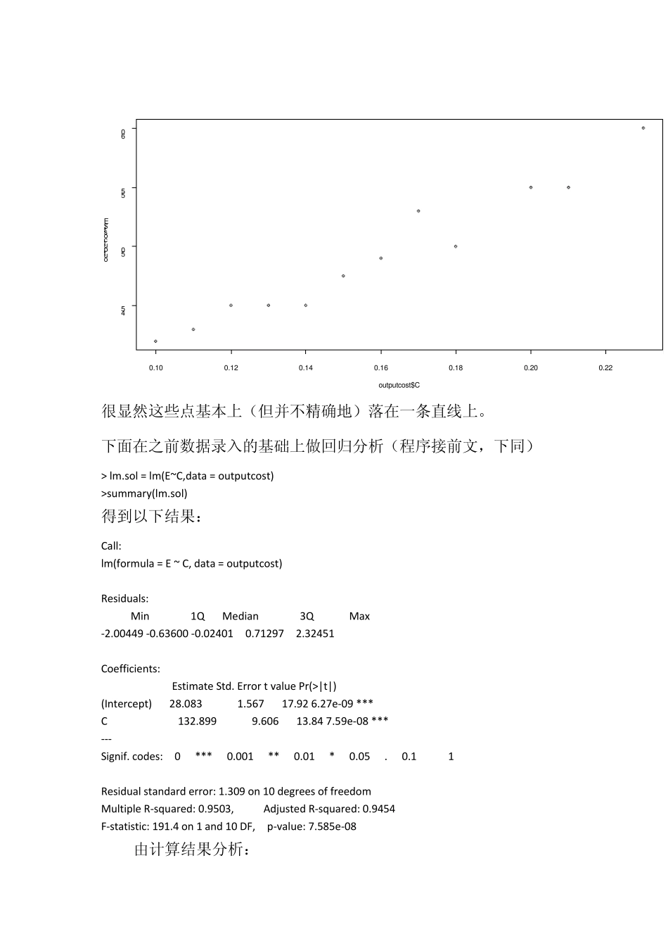 R软件一元线性回归分析_第2页