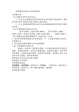 S120硬件结构及工作原理分析
