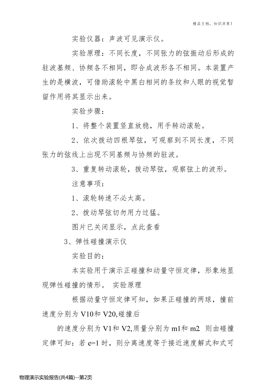 物理演示实验报告(共4篇)_第2页