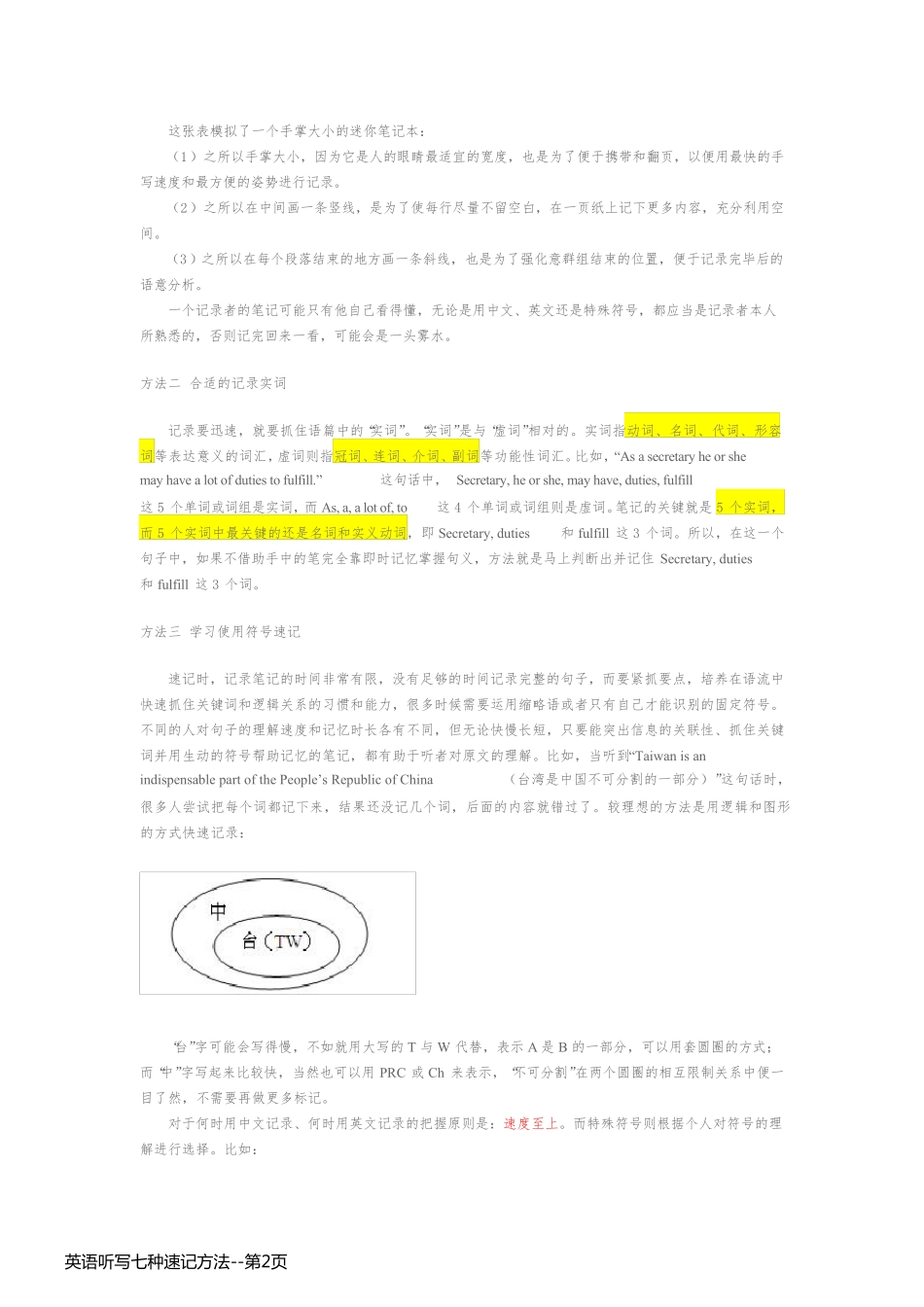 英语听写七种速记方法_第2页