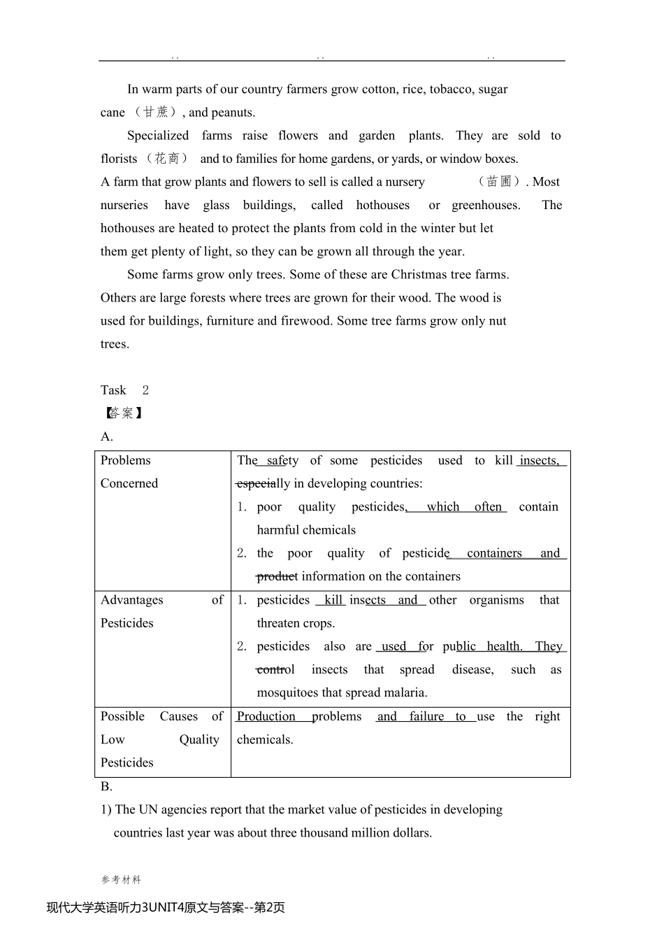 现代大学英语听力3UNIT4原文与答案_第2页