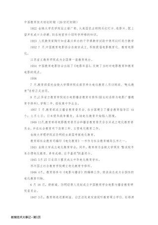 教育技术大事记