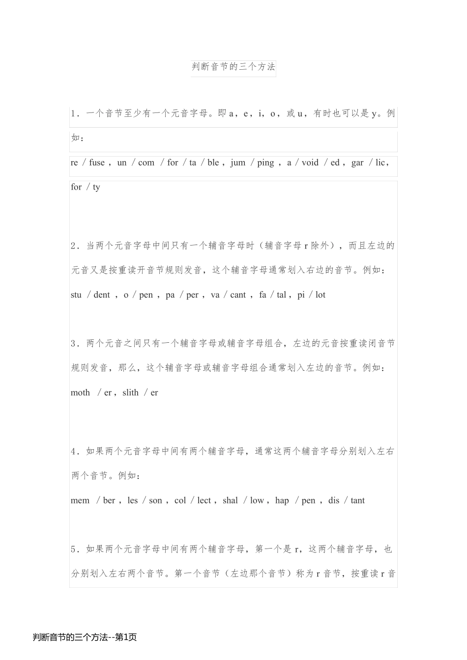 判断音节的三个方法_第1页