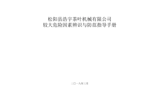 公司较大危险因素识别记录