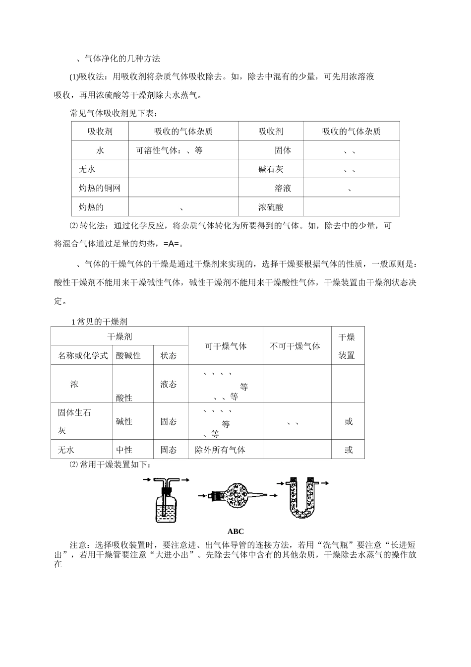 中考化学二轮复习 专题突破 专题3 常见物质的分离、除杂、提纯教案_第2页