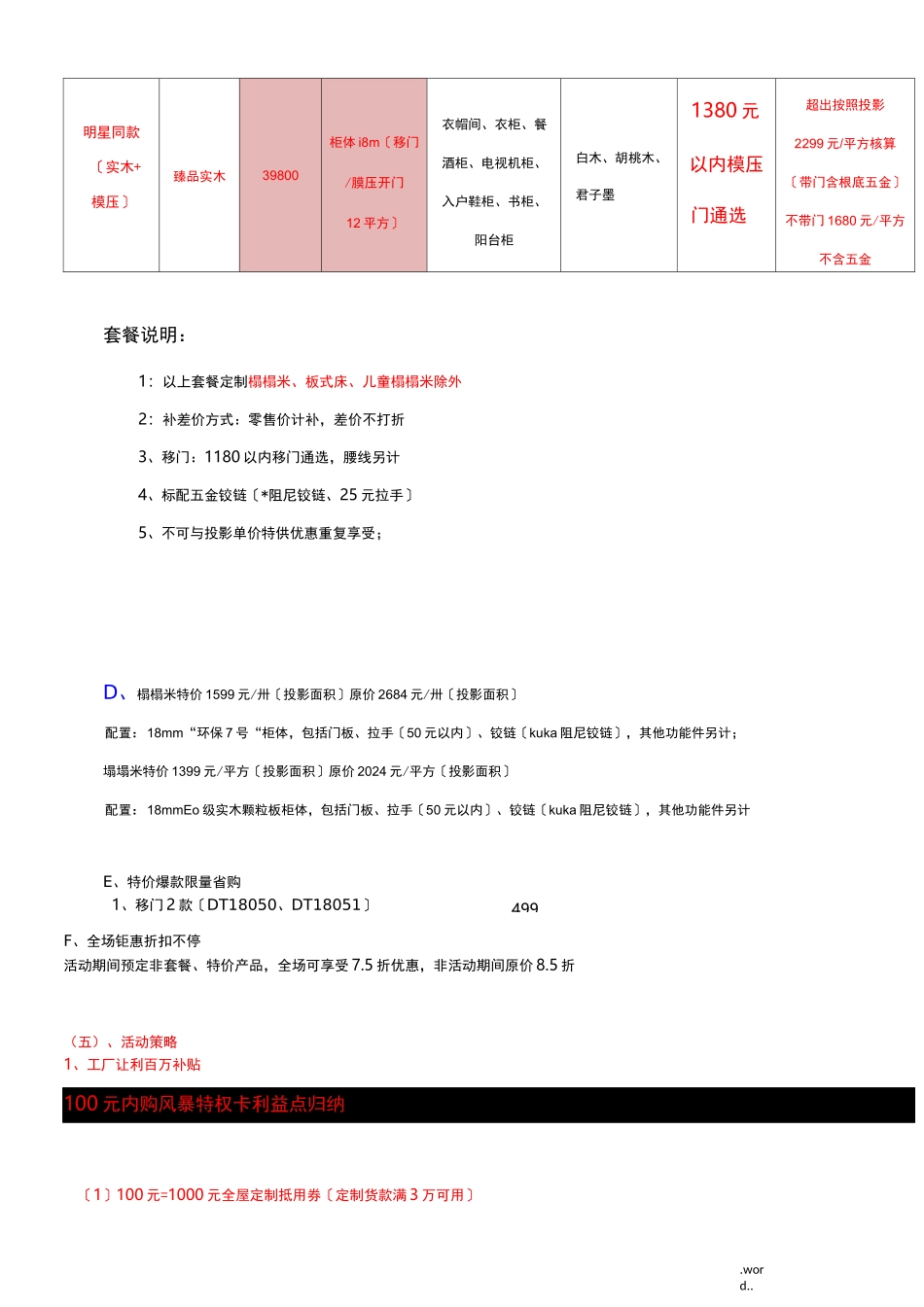 全屋定制套餐活动方案_第3页