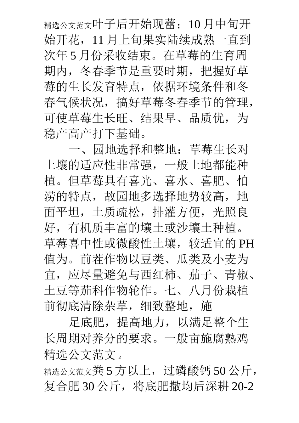 草莓种植的策划书_第2页