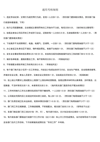 供水公司绩效考核表KPI