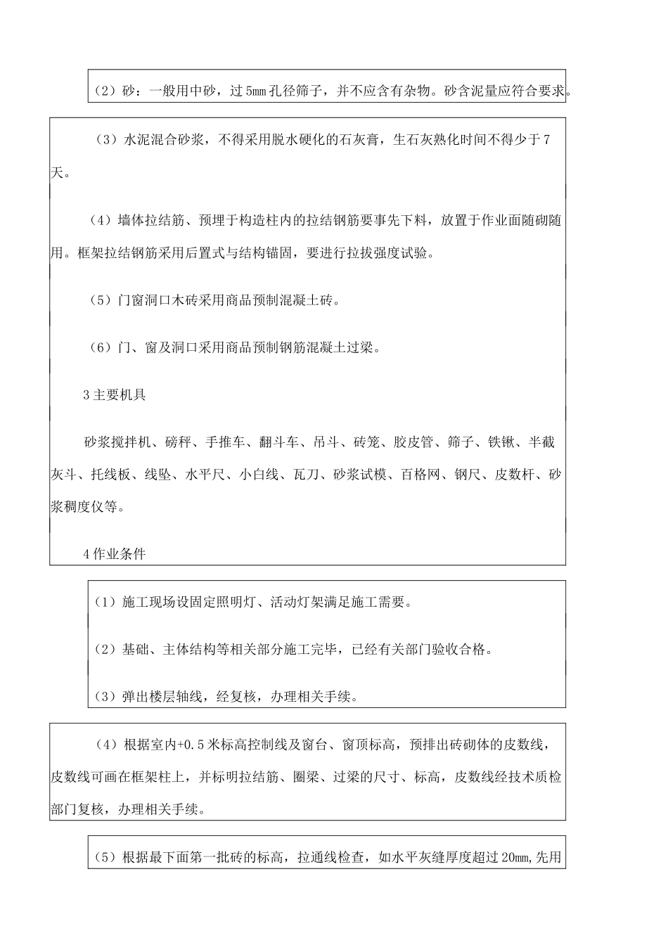 填充墙砌体工程技术交底_第2页