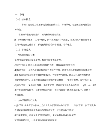 岩石的层理及节理学习