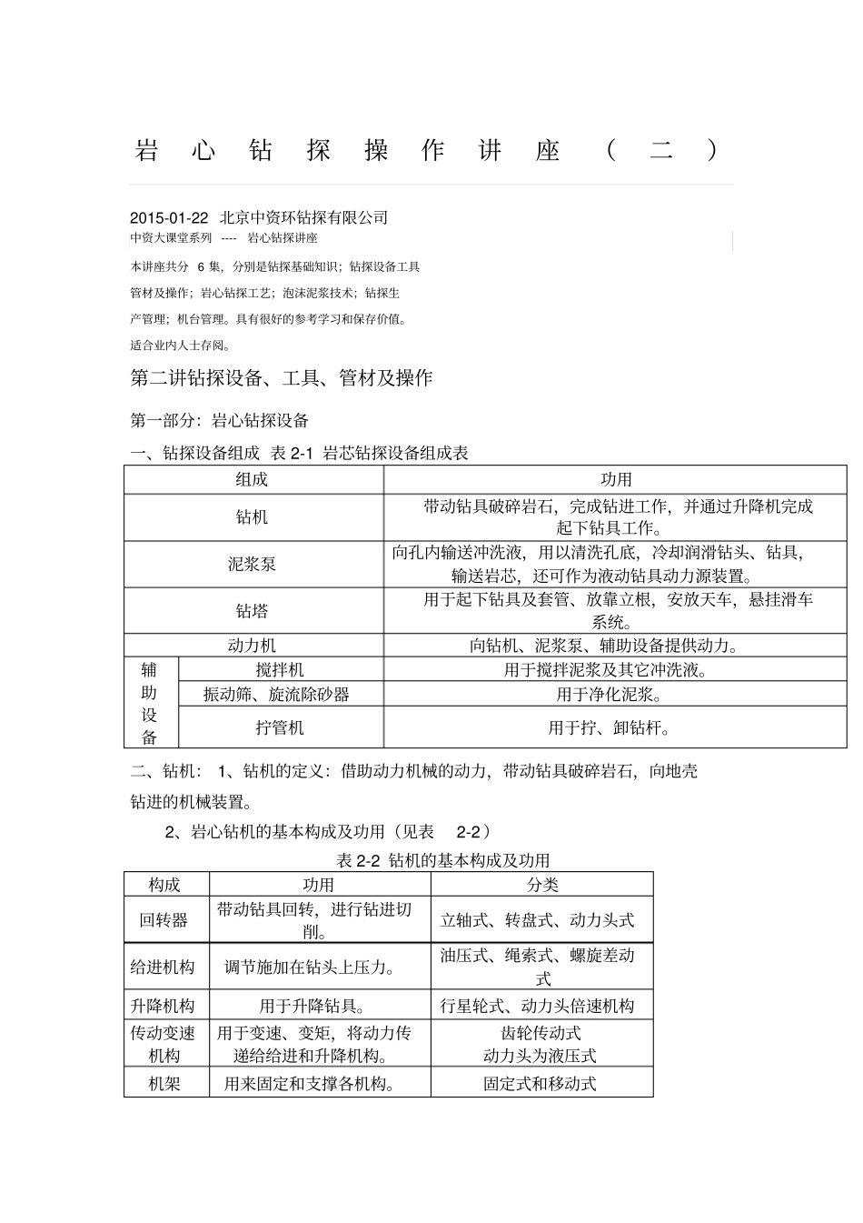 岩芯钻探操作_第1页