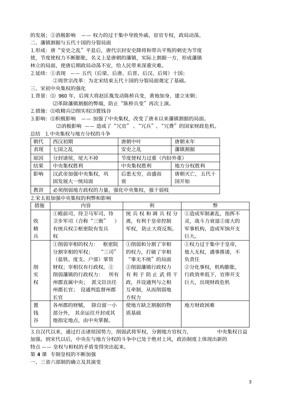 岳麓版高中历史知识体系概要汇总_第3页
