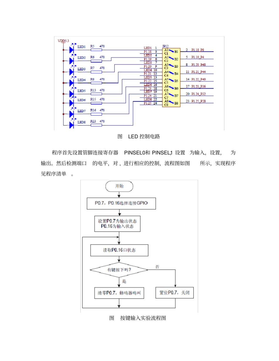 嵌入式系统GPIO输入输出试验报告_第3页