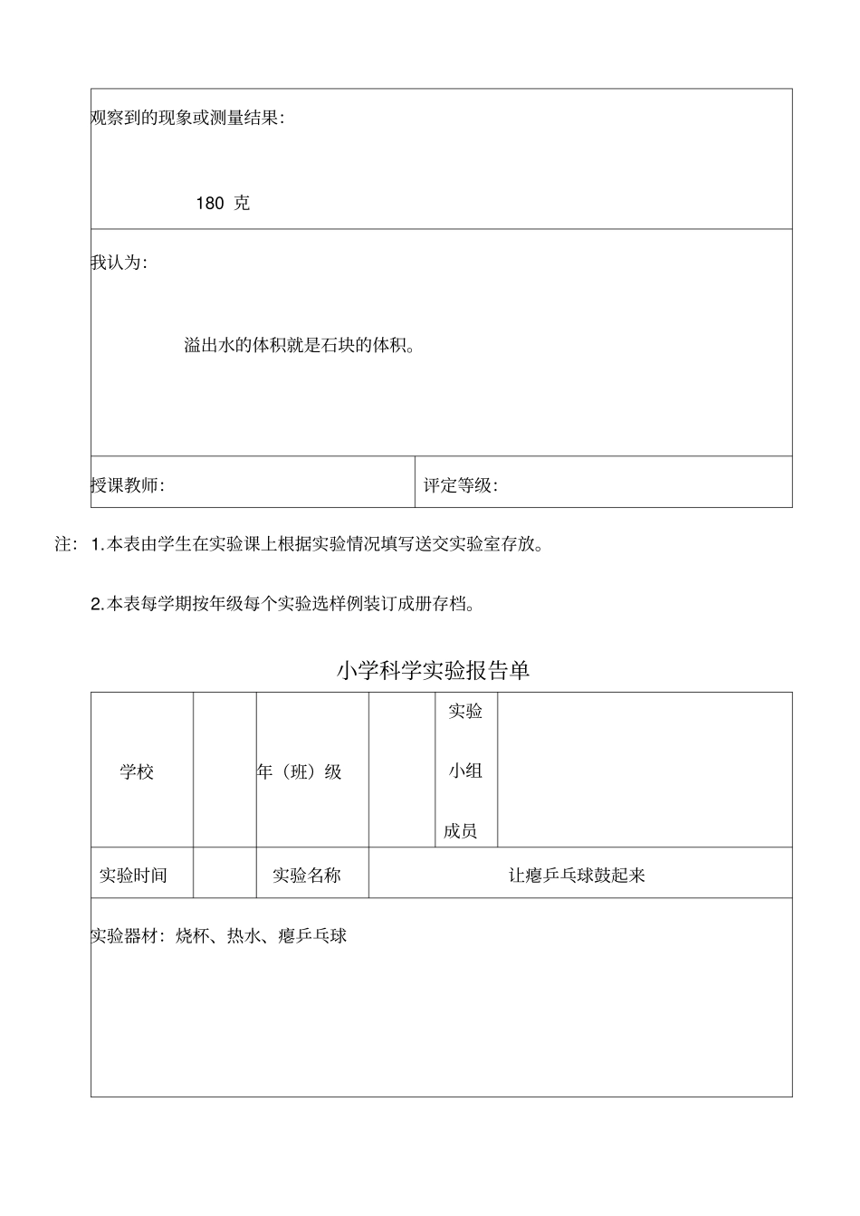 已做小学科学试验报告单_第2页