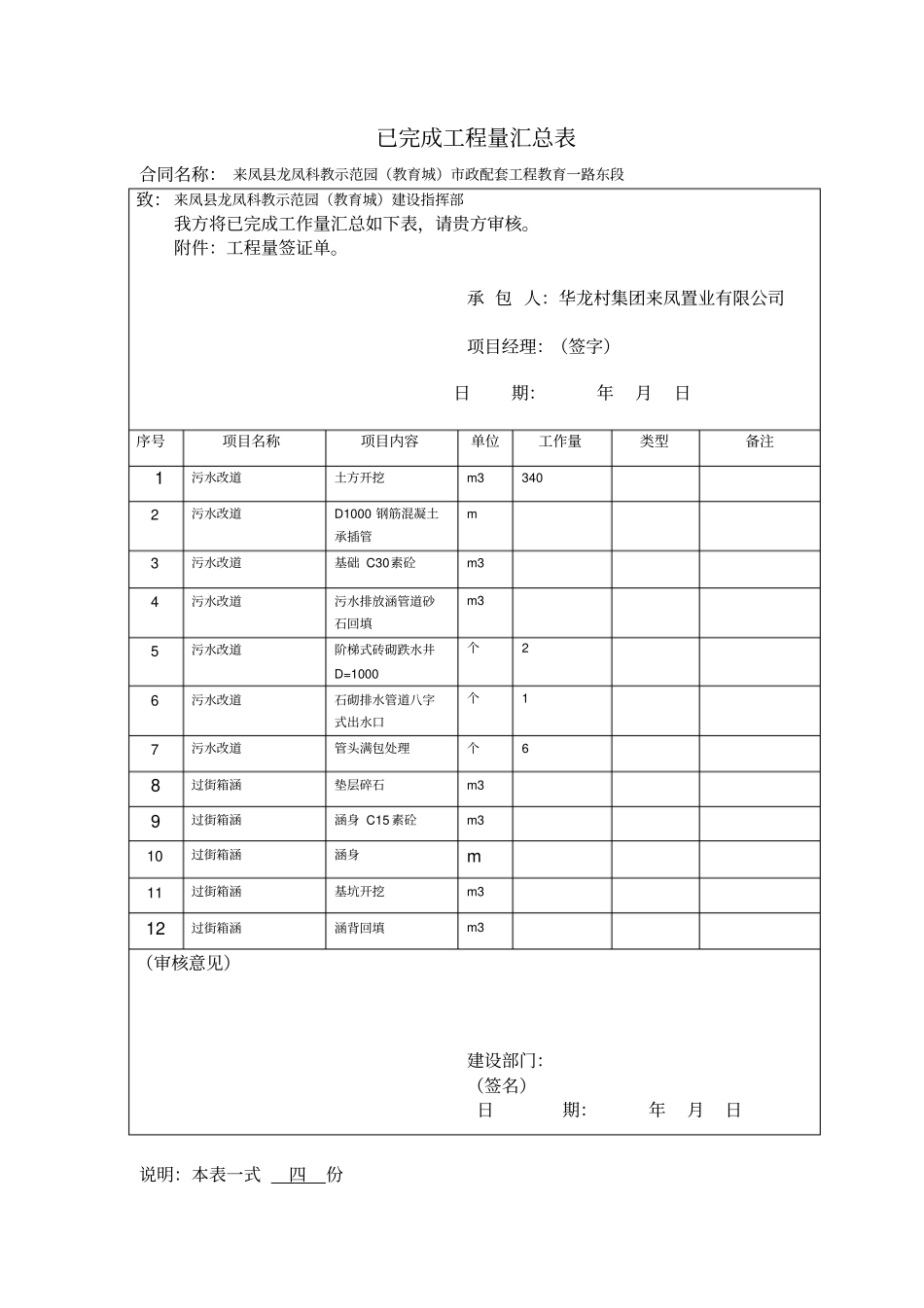 已完成工程量汇总表_第2页