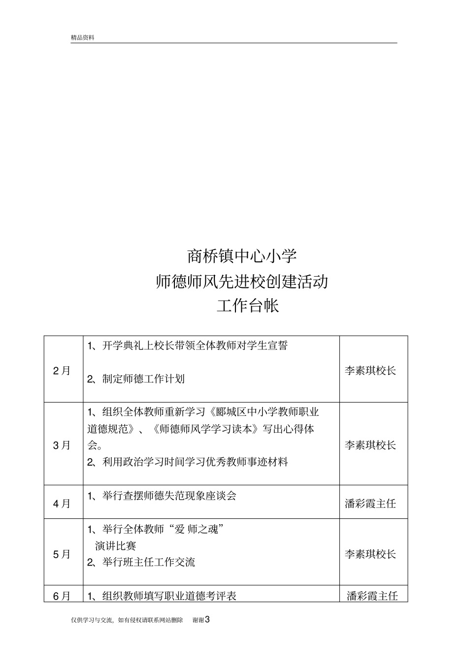 师德师风台账说课材料_第3页