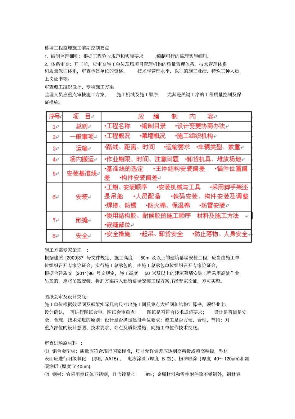 幕墙工程监理要点_第1页