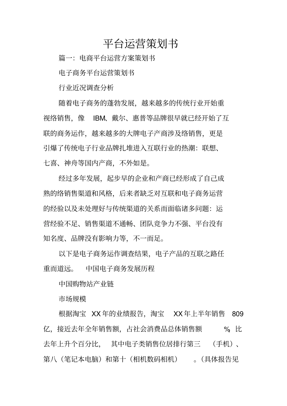 平台运营策划书_第1页