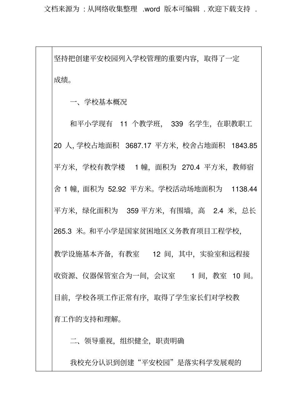 平安校园创建申报表内容_第3页