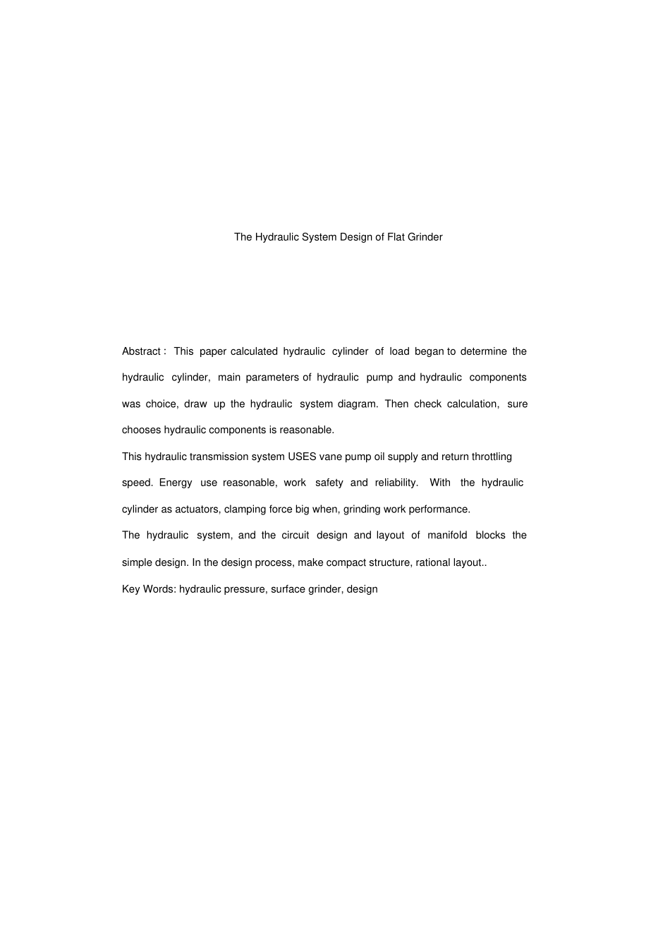 平面磨床液压系统设计_第2页