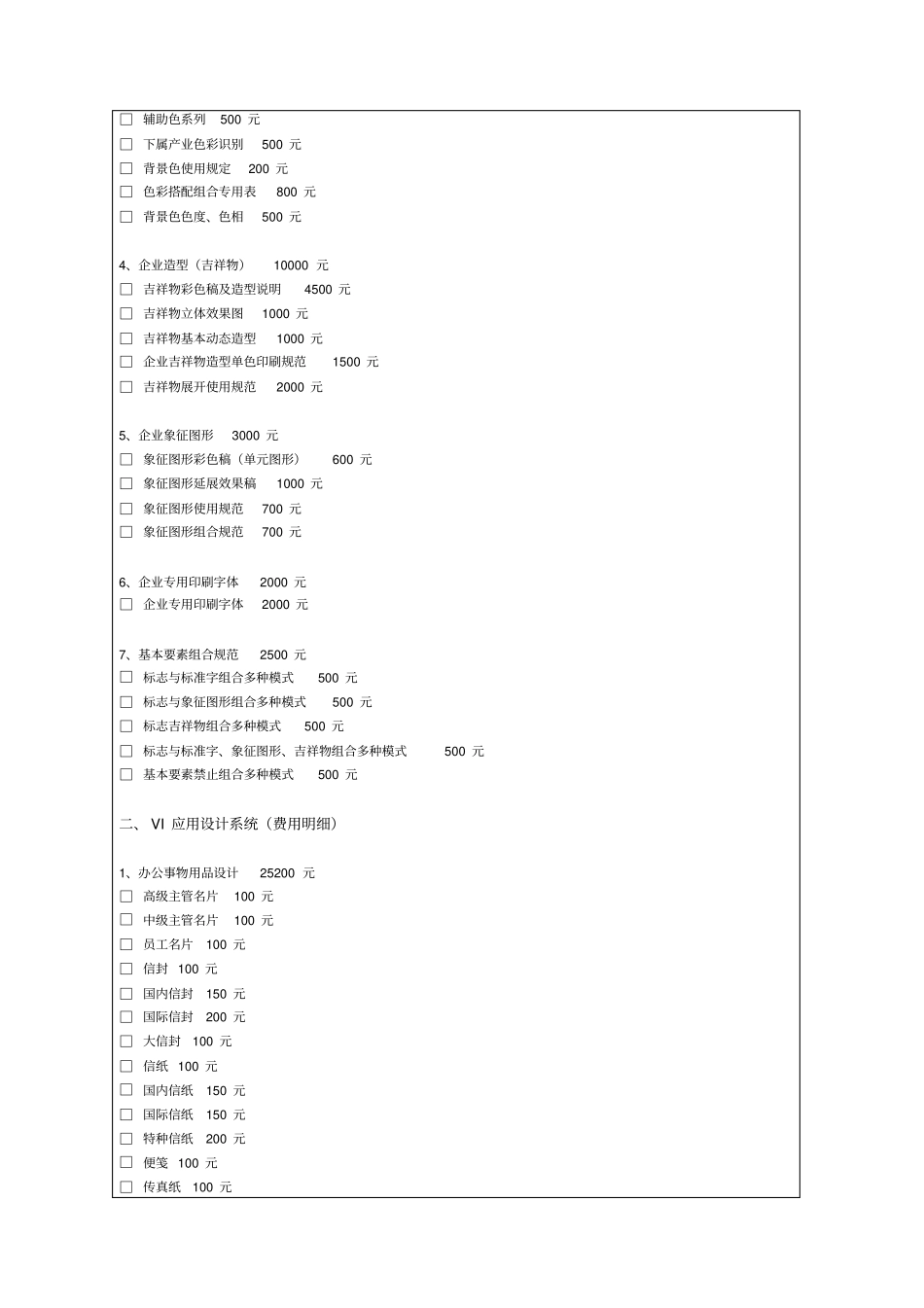 平面设计收费价格表重点讲义资料_第3页
