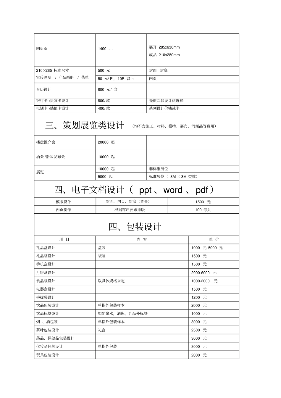 平面设计费价目表_第3页