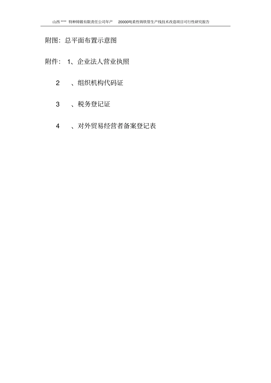 年产20000吨柔性铸铁管生产线技术改造项目可行性研究报告_第3页