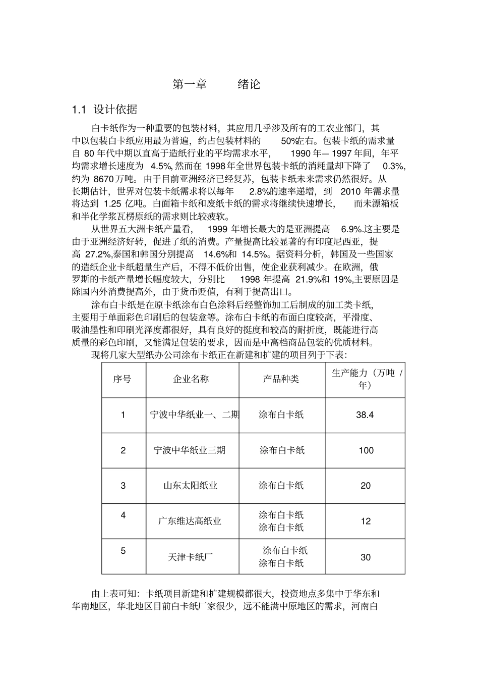 年产20万吨涂布白卡纸制浆造纸综合工厂设计论文_第3页