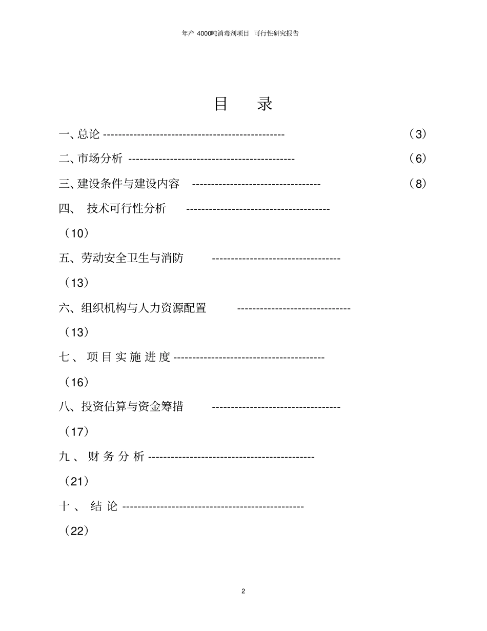 年产4000吨消毒剂项目可行性研究报告_第2页