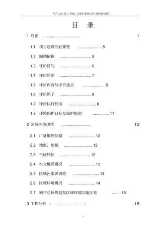 年产4亿只PVC手套扩建项目可行性研究报告