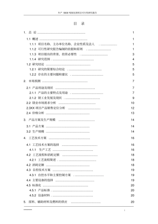 年产5000吨钝化镁项目可行性研究报告