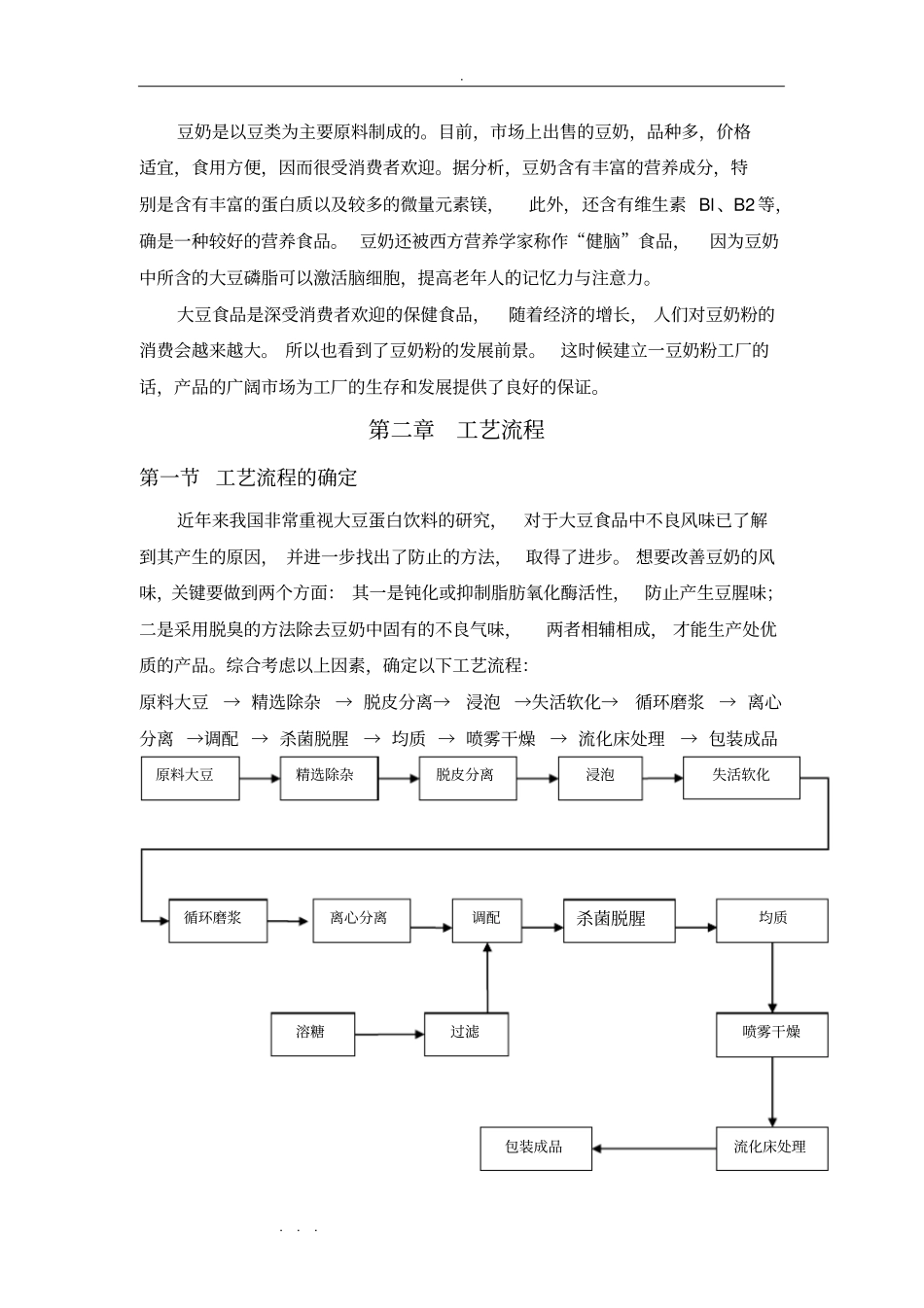年产550吨豆奶粉工厂设计说明书_第2页