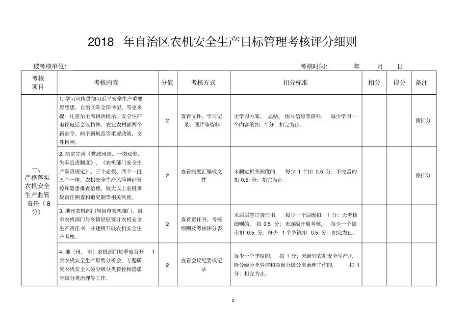 年农机安全生产目标管理考核细则_第3页