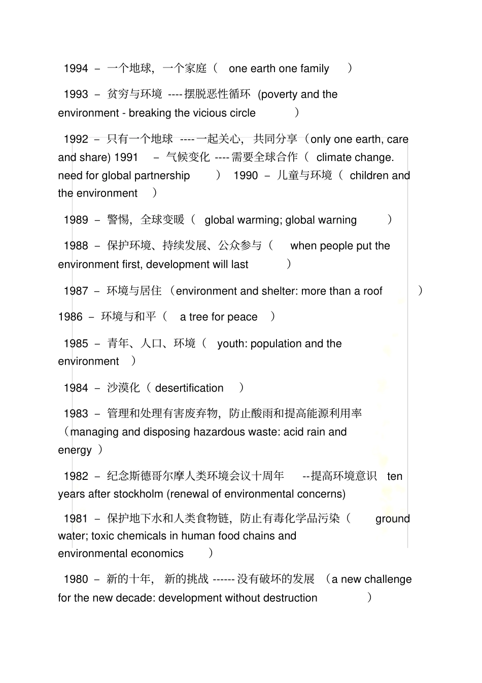 年及历年世界环境日主题_第3页