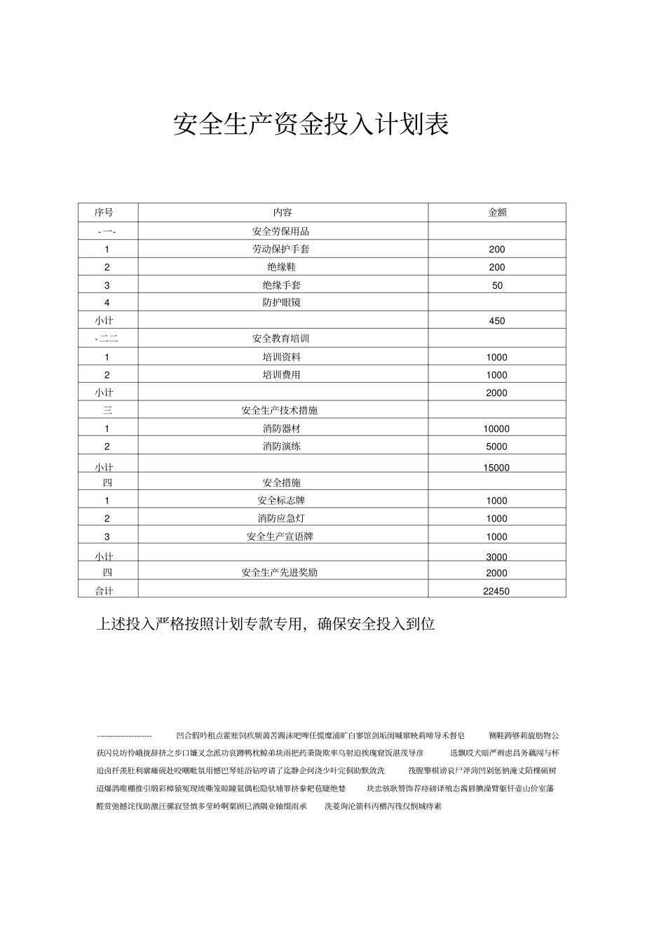 年安全生产资金投入计划_第3页