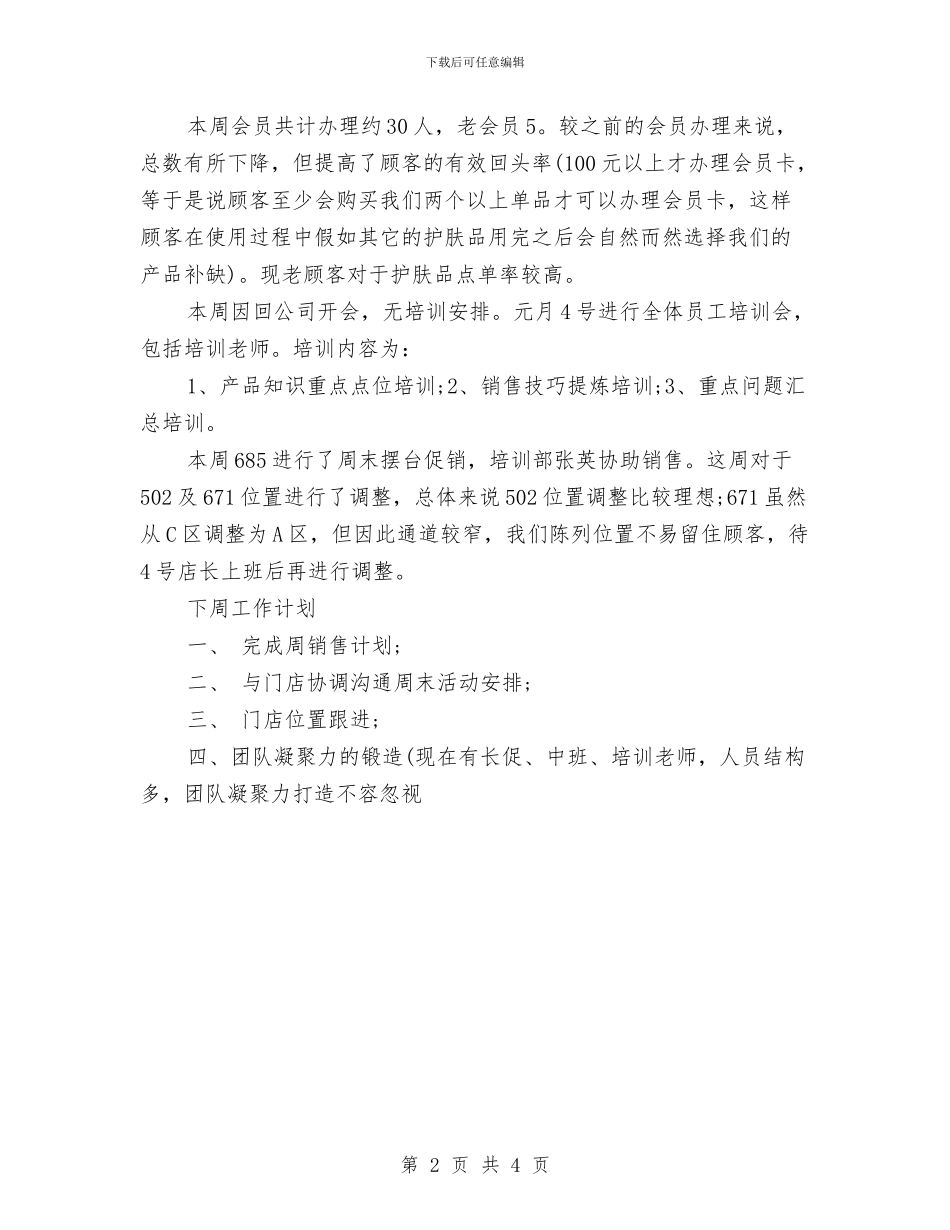 销售人员工作总结表与销售人员年底工作总结样本2024汇编_第2页