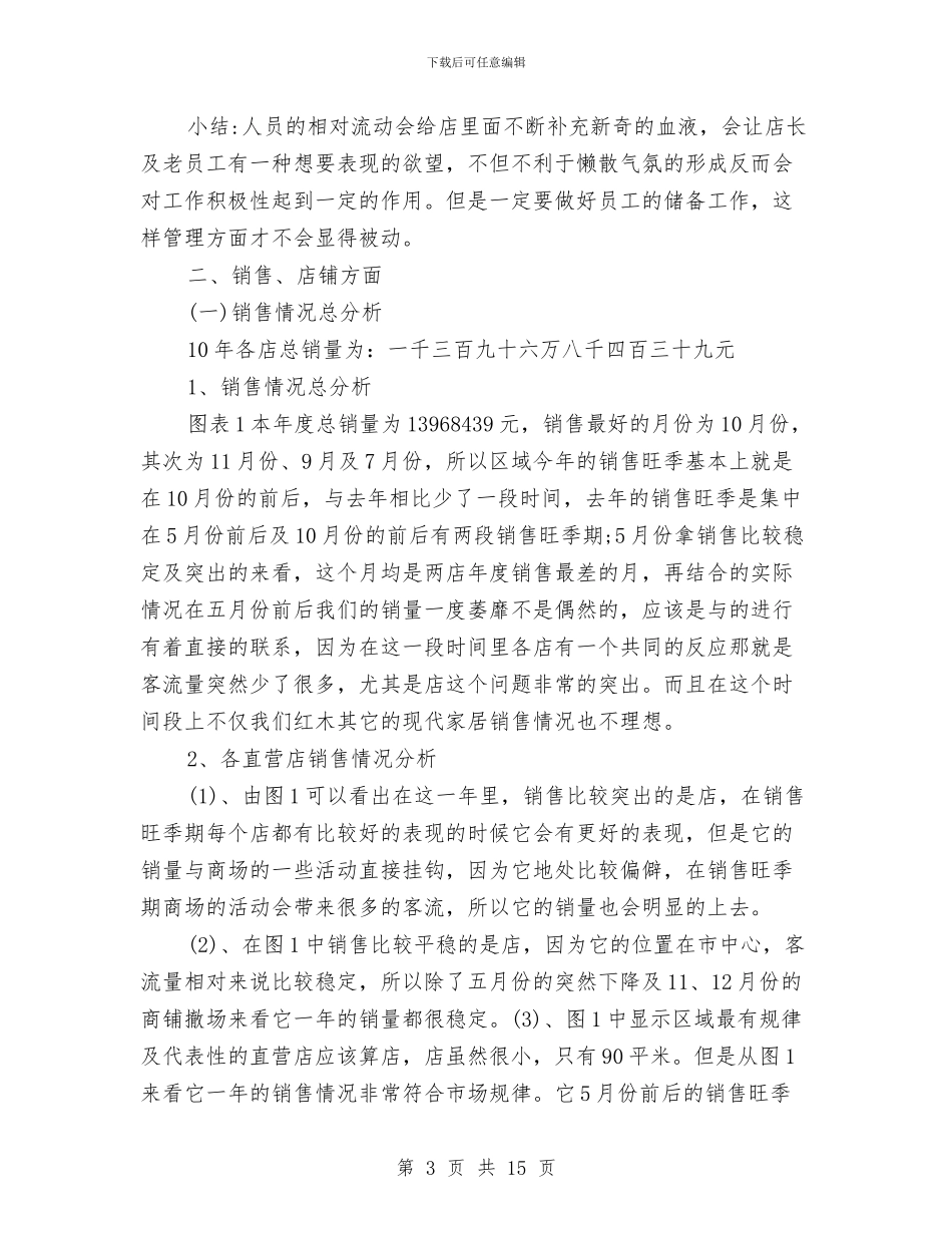 销售店长年度工作计划报告与销售总监2024工作计划汇编_第3页