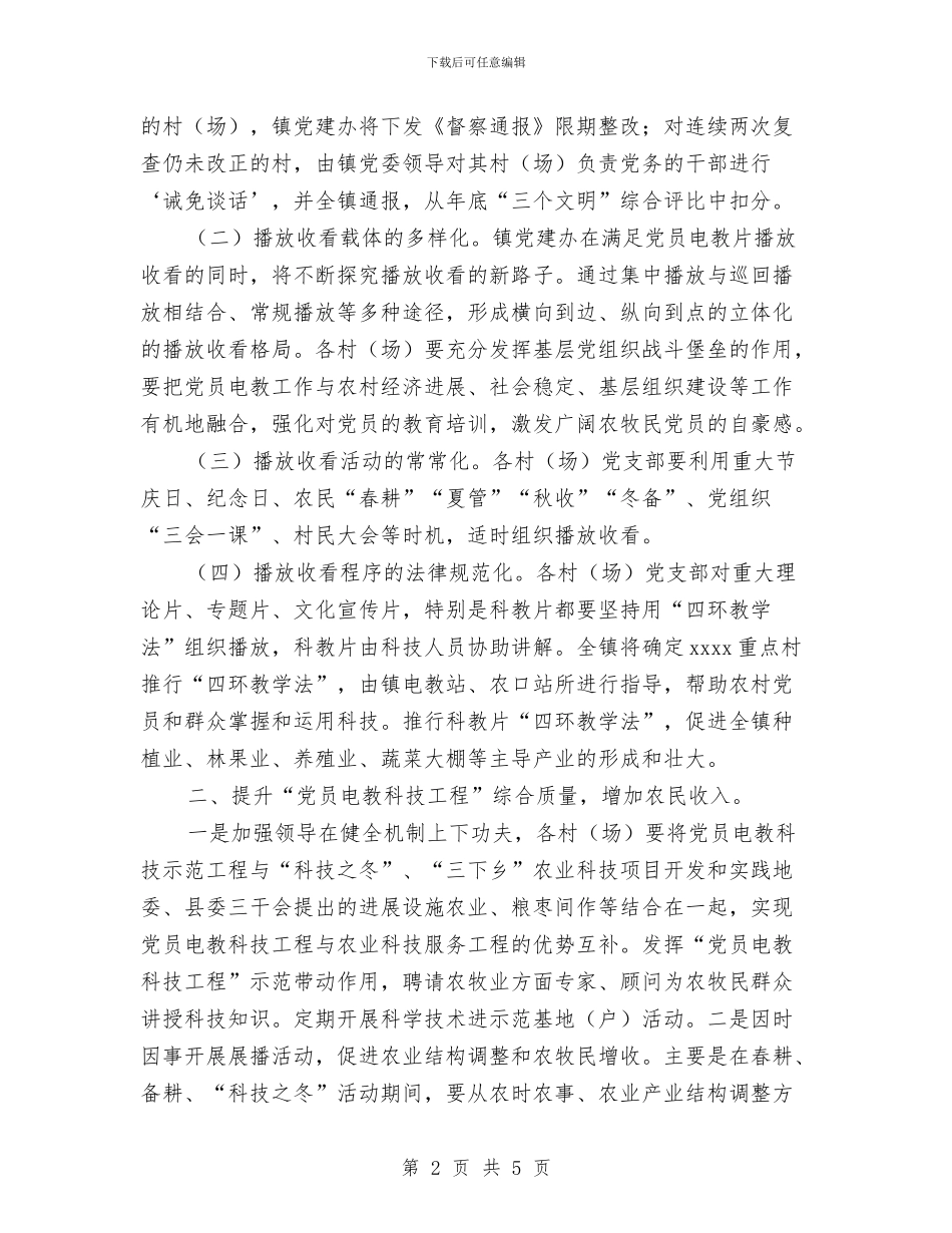 镇2024年上半年党员电化教育工作总结与镇2024年上半年审计工作总结汇编_第2页