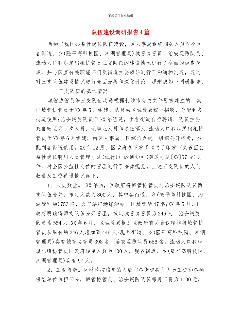 队伍建设年整改方案与队伍建设调研报告4篇汇编_第3页